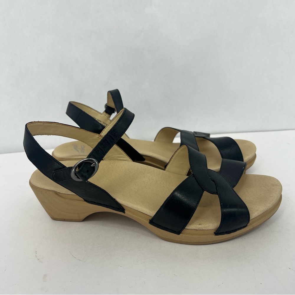 Dansko Black Strappy Sandals